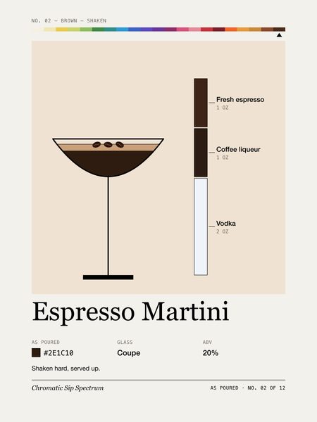 Espresso Martini · T-shirt, Chromatic Sip Spectrum