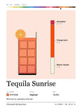 Tequila Sunrise · Large poster, Chromatic Sip Spectrum