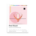 Printful mockup: Peel Heart · Large poster
