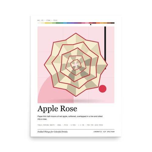 Printful mockup: Apple Rose · Large poster