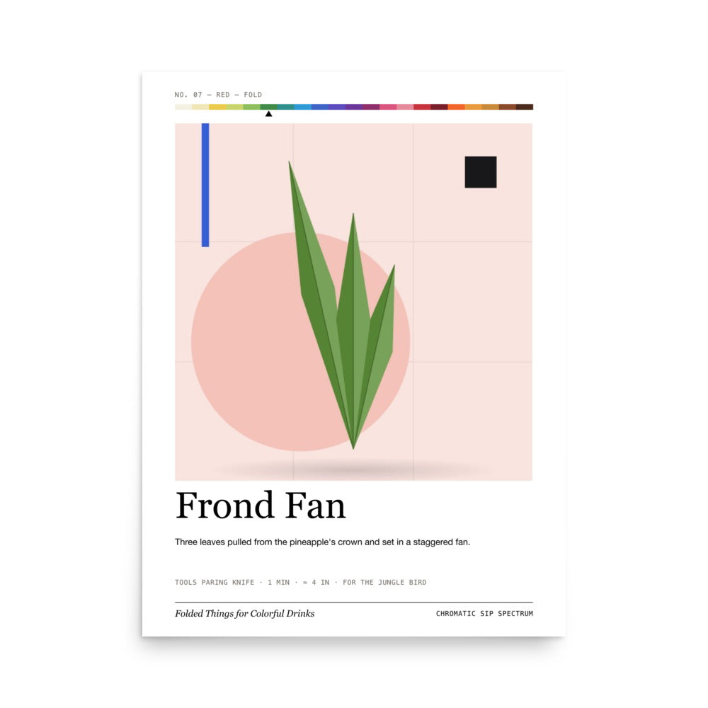 Printful mockup: Frond Fan · Large poster