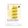 Printful mockup: Accordion Ribbon · Large poster