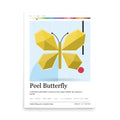 Printful mockup: Peel Butterfly · Large poster