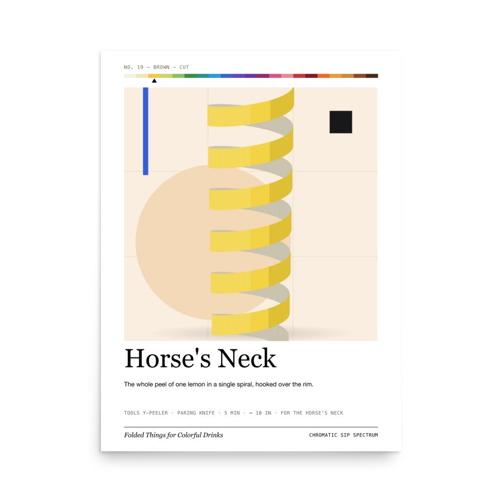 Printful mockup: Horse's Neck · Large poster