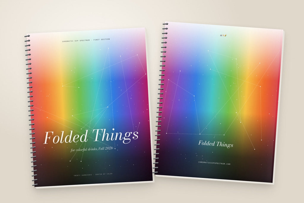 Folded Things coil-bound book, front and back covers
