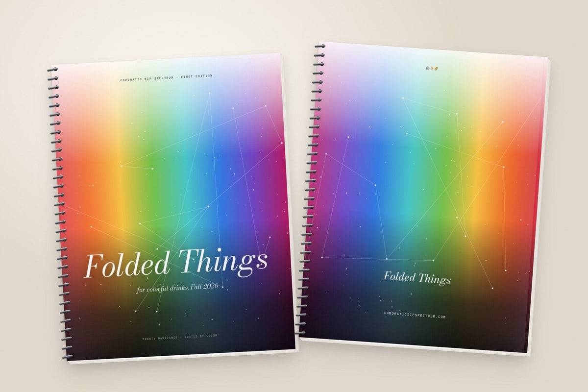 Folded Things coil-bound book, front and back covers