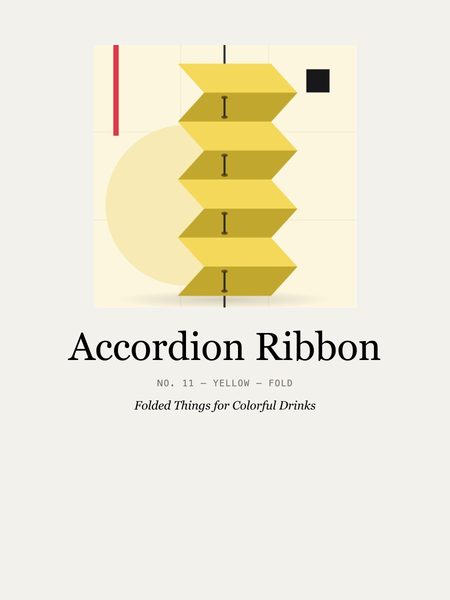 Accordion Ribbon · T-shirt, Chromatic Sip Spectrum
