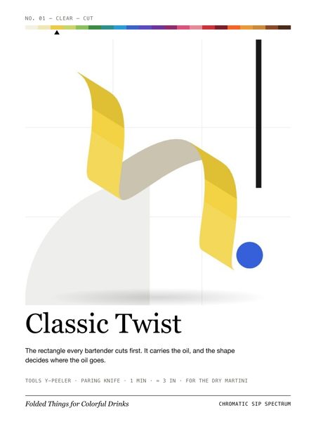Classic Twist · Large poster, Chromatic Sip Spectrum