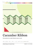 Cucumber Ribbon · Large poster, Chromatic Sip Spectrum