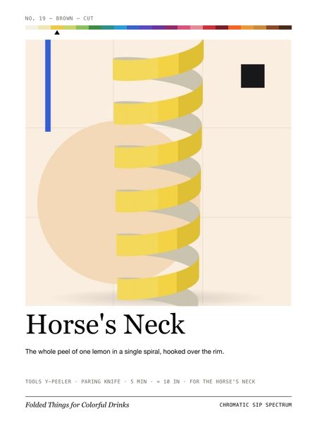 Horse's Neck · Large poster, Chromatic Sip Spectrum