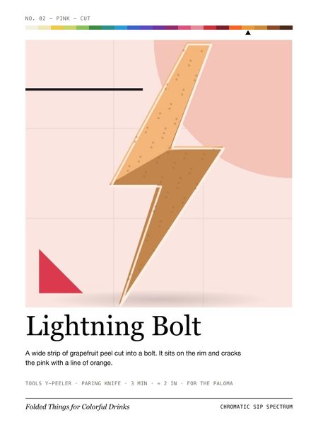 Lightning Bolt · Large poster, Chromatic Sip Spectrum
