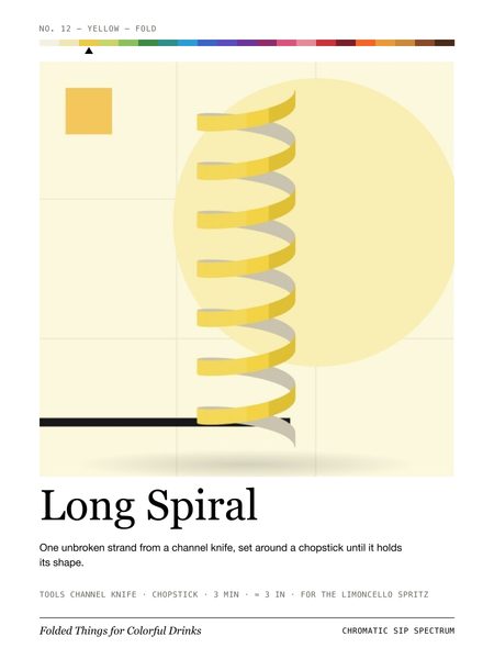 Long Spiral · Large poster, Chromatic Sip Spectrum