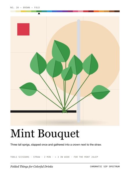 Mint Bouquet · Large poster, Chromatic Sip Spectrum