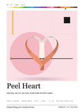 Peel Heart · Large poster, Chromatic Sip Spectrum