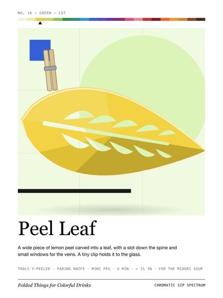 Peel Leaf · Large poster, Chromatic Sip Spectrum