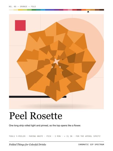 Peel Rosette · Large poster, Chromatic Sip Spectrum