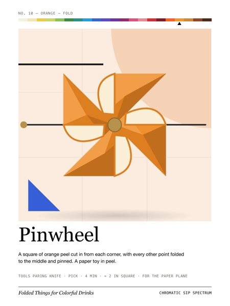 Pinwheel · Large poster, Chromatic Sip Spectrum