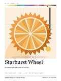 Starburst Wheel · Large poster, Chromatic Sip Spectrum