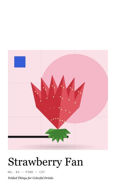 Strawberry Fan · Phone case, Chromatic Sip Spectrum