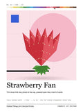 Strawberry Fan · Large poster, Chromatic Sip Spectrum