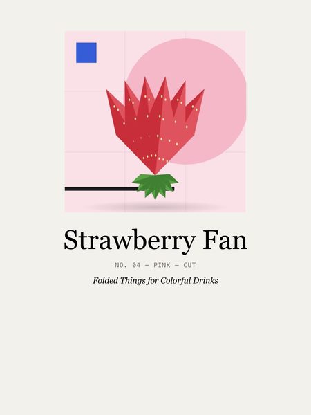 Strawberry Fan · T-shirt, Chromatic Sip Spectrum