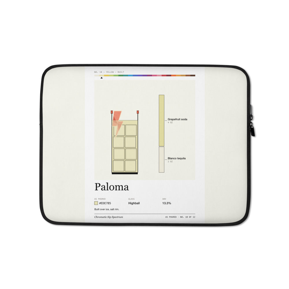 Printful mockup: Paloma · Laptop sleeve