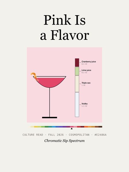 Pink Is a Flavor · T-shirt, Chromatic Sip Spectrum