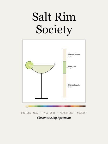 Salt Rim Society · Crewneck sweatshirt, Chromatic Sip Spectrum
