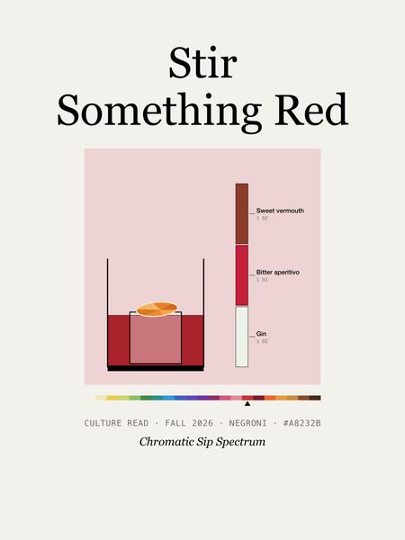 Stir Something Red · Crewneck sweatshirt, Chromatic Sip Spectrum