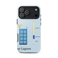 Printful mockup: Blue Lagoon · Phone case