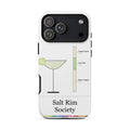Printful mockup: Salt Rim Society · Phone case