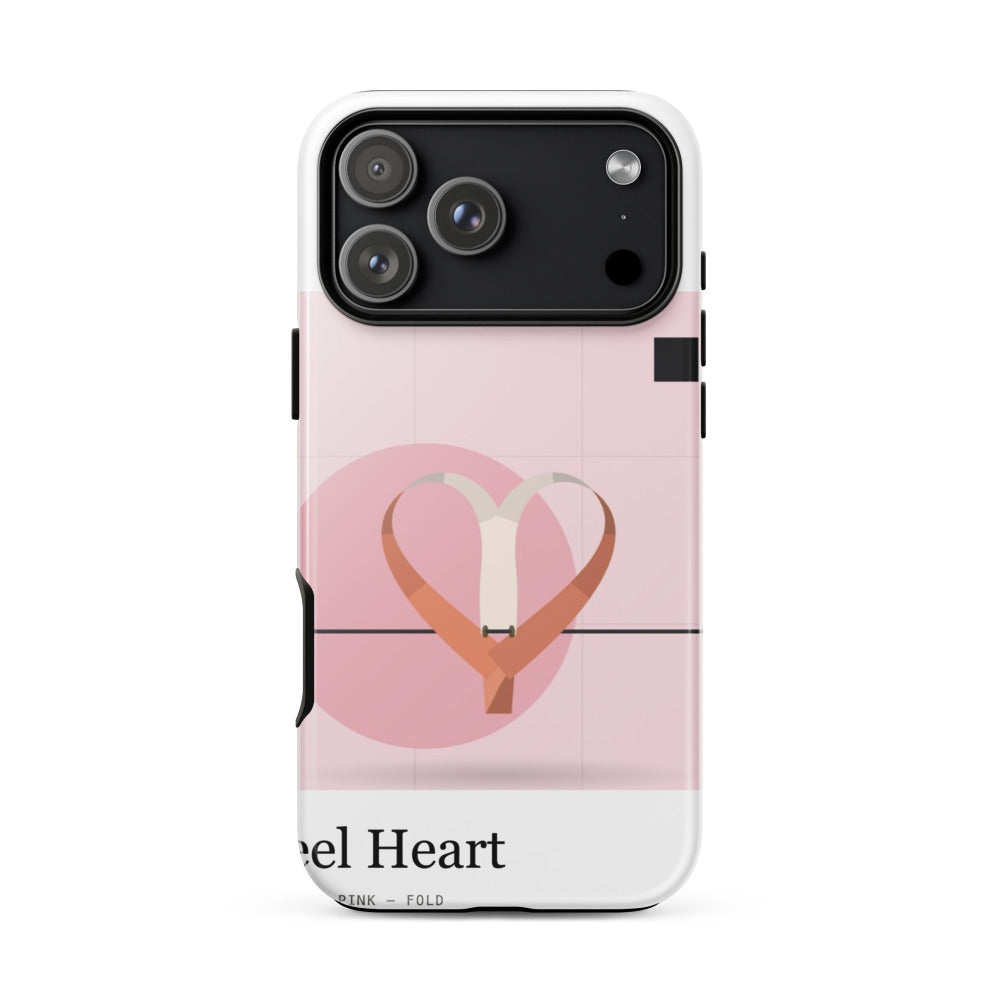 Printful mockup: Peel Heart · Phone case
