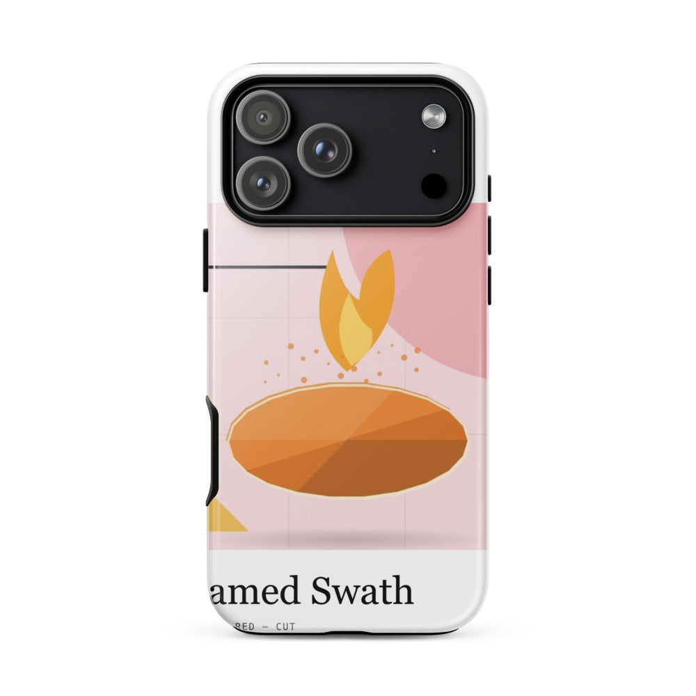 Printful mockup: Flamed Swath · Phone case