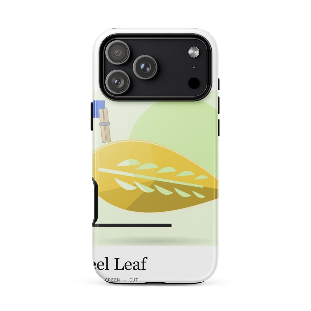 Printful mockup: Peel Leaf · Phone case