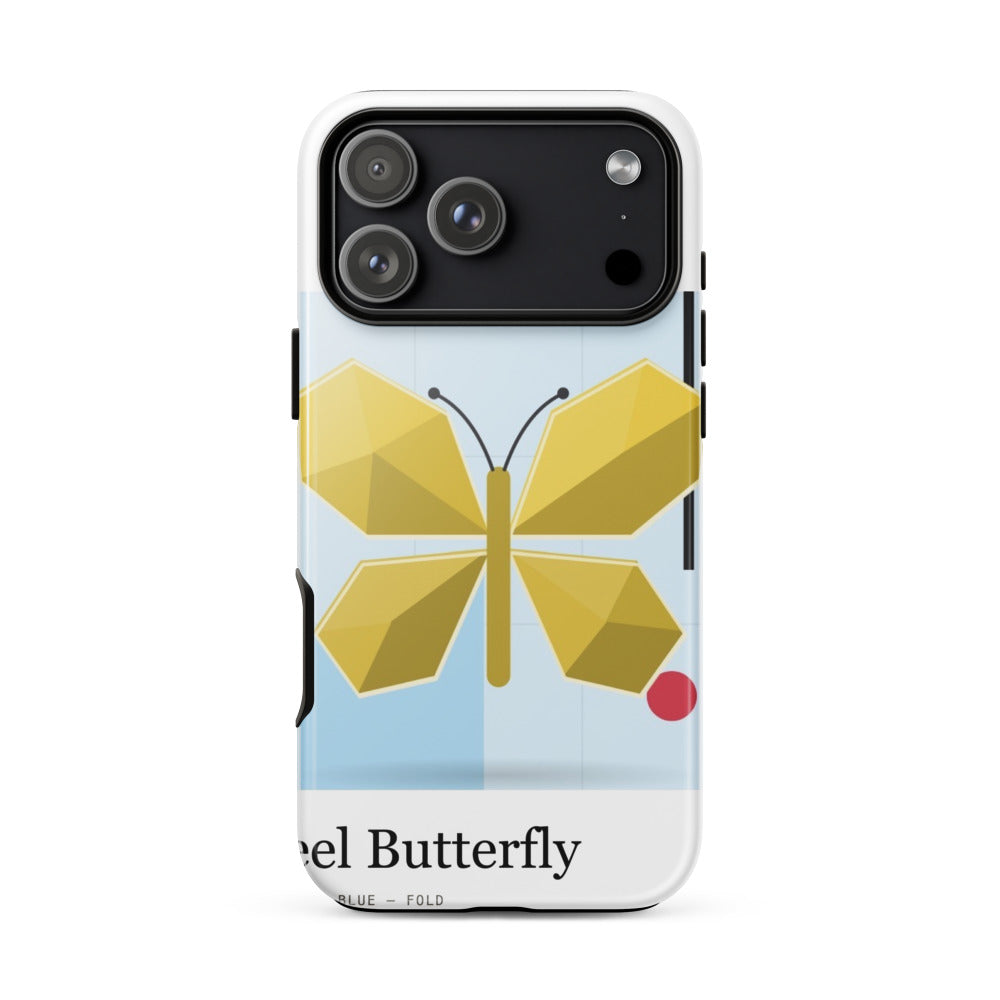 Printful mockup: Peel Butterfly · Phone case