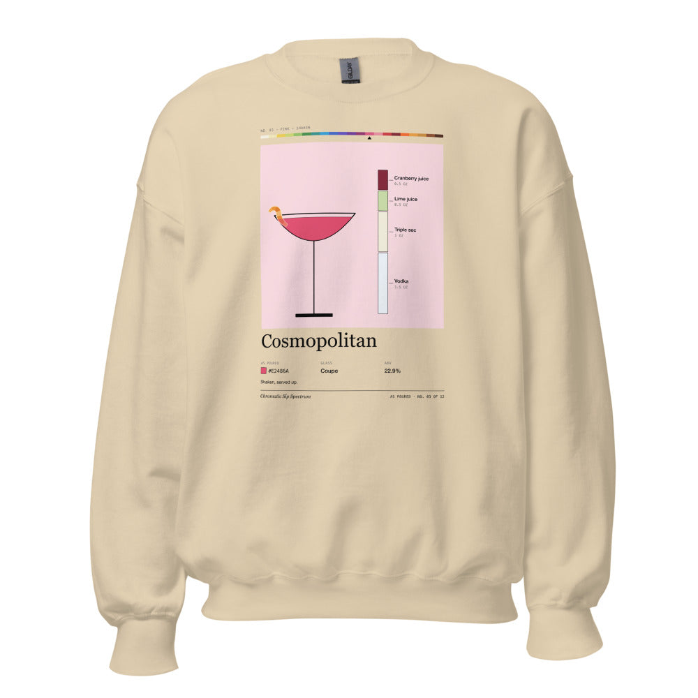 Printful mockup: Cosmopolitan · Crewneck sweatshirt
