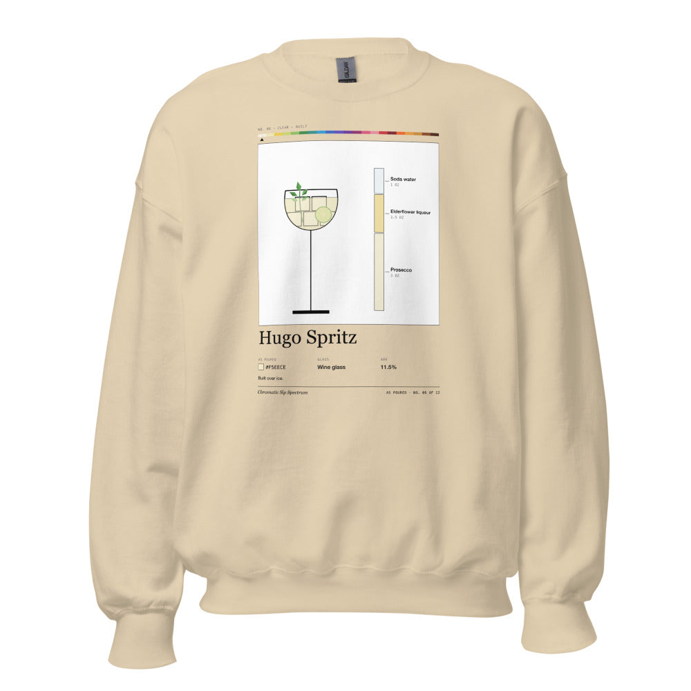 Printful mockup: Hugo Spritz · Crewneck sweatshirt