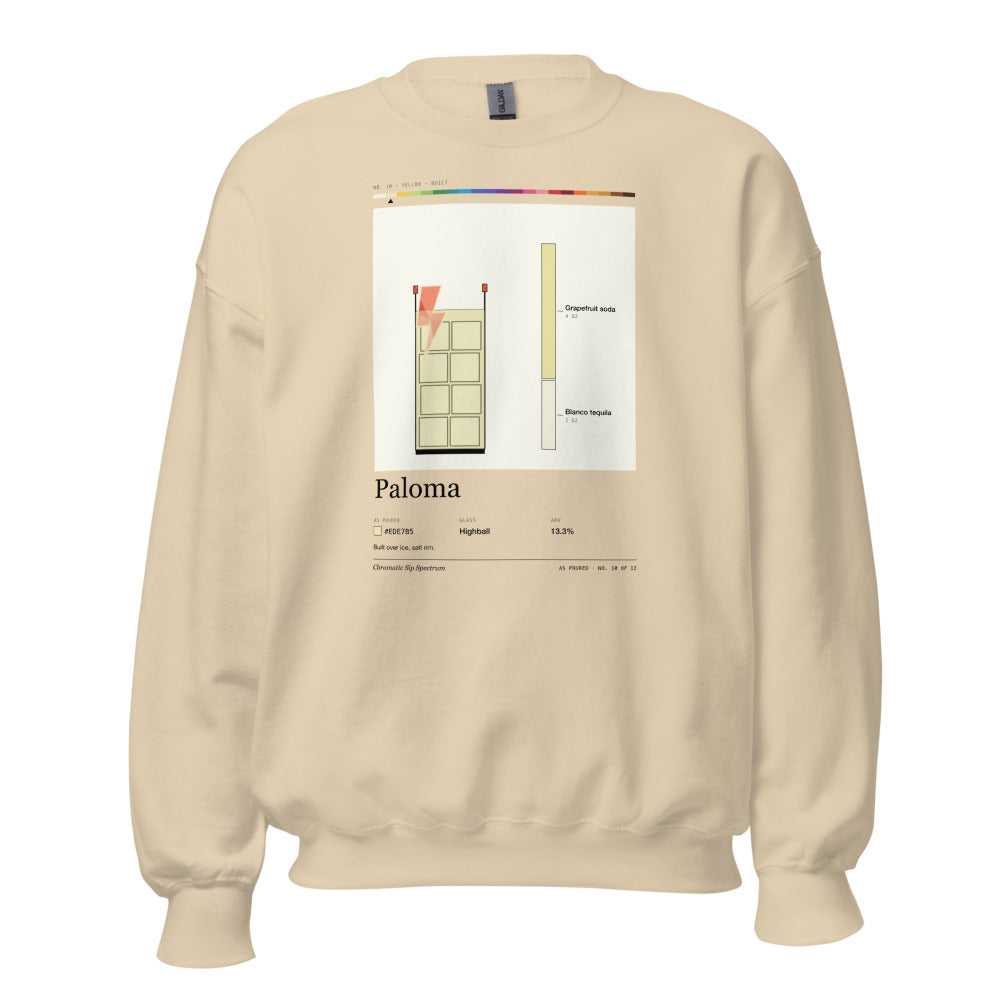 Printful mockup: Paloma · Crewneck sweatshirt