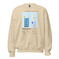 Printful mockup: Blue Lagoon · Crewneck sweatshirt