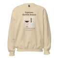 Printful mockup: Espresso Martini Season · Crewneck sweatshirt