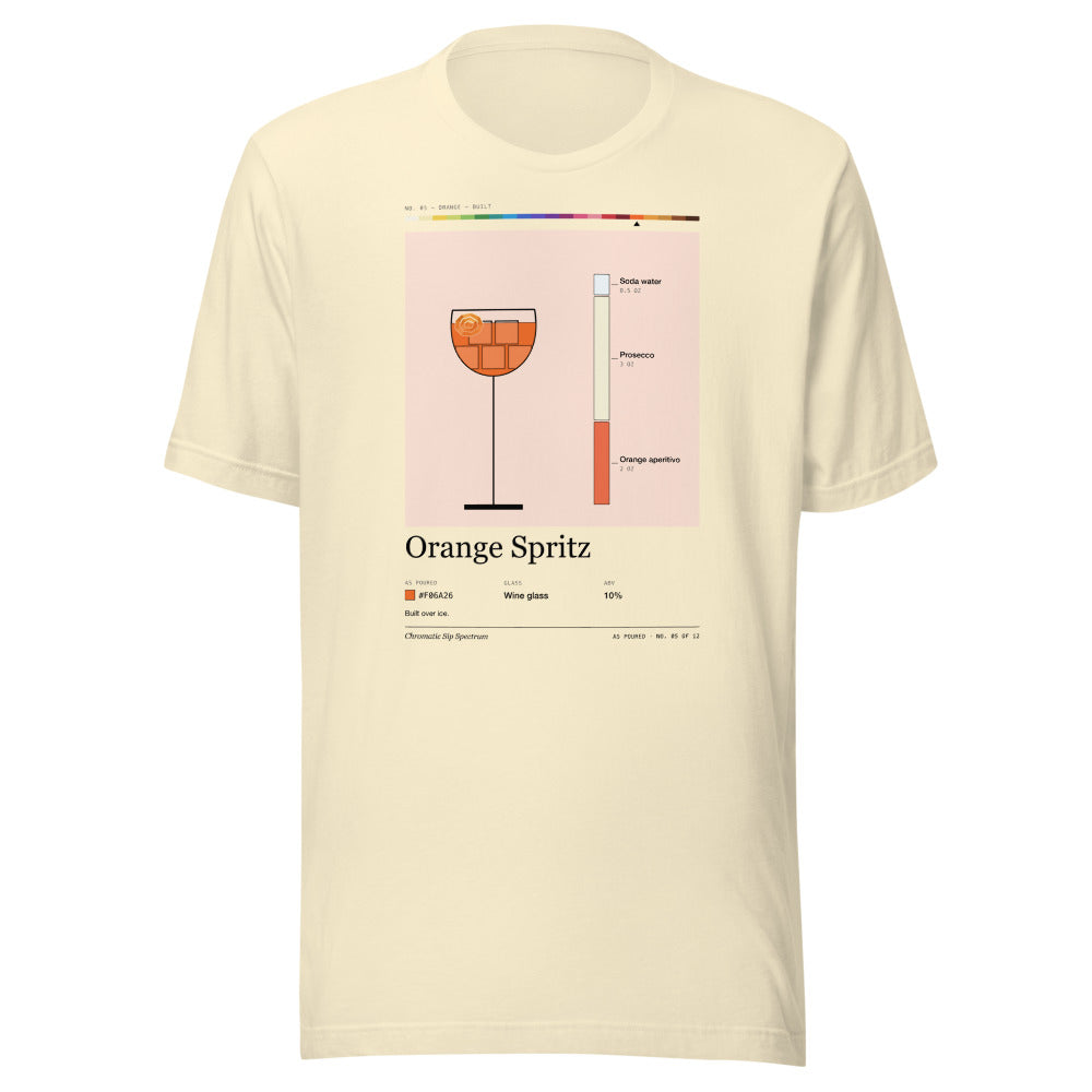 Printful mockup: Orange Spritz · T-shirt