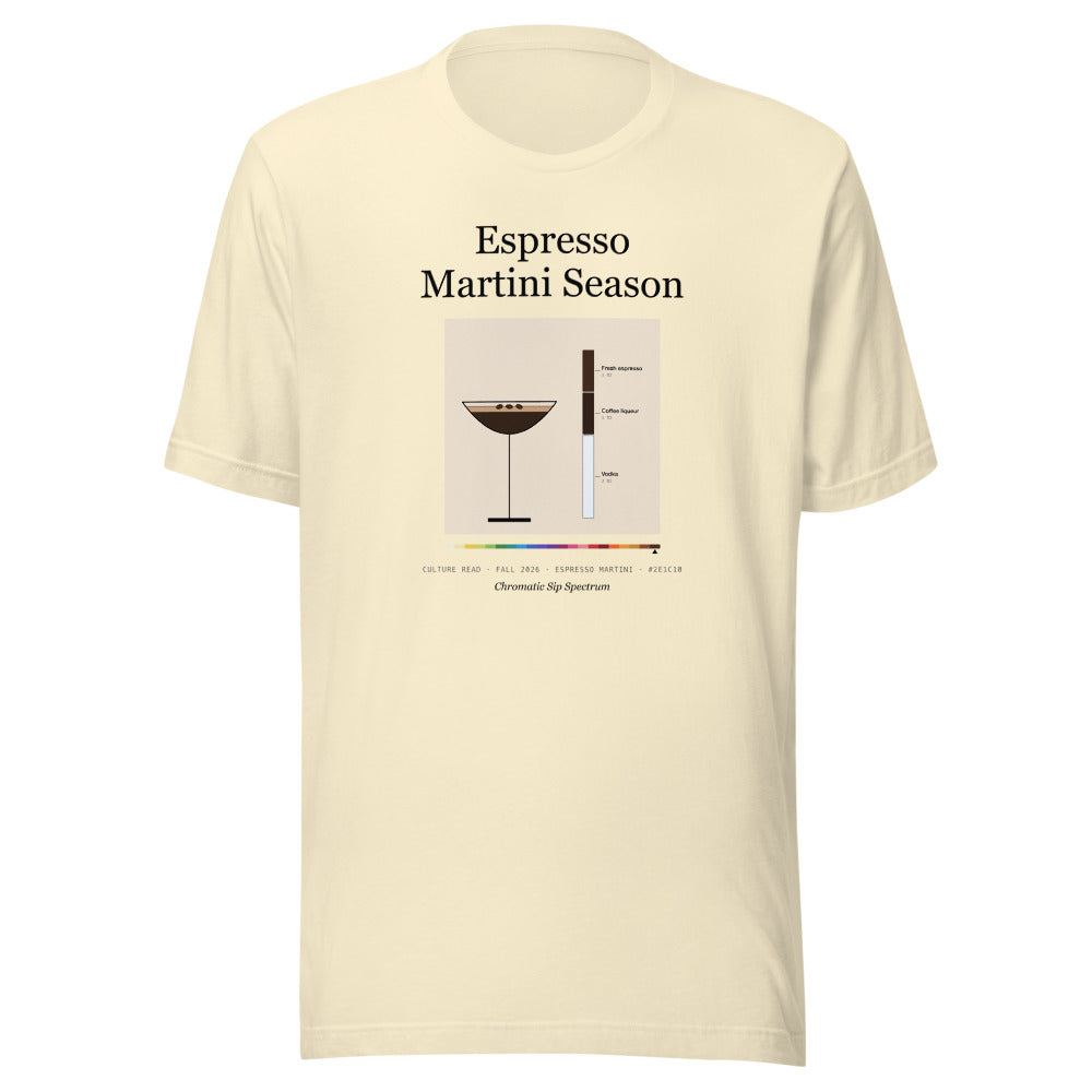Printful mockup: Espresso Martini Season · T-shirt
