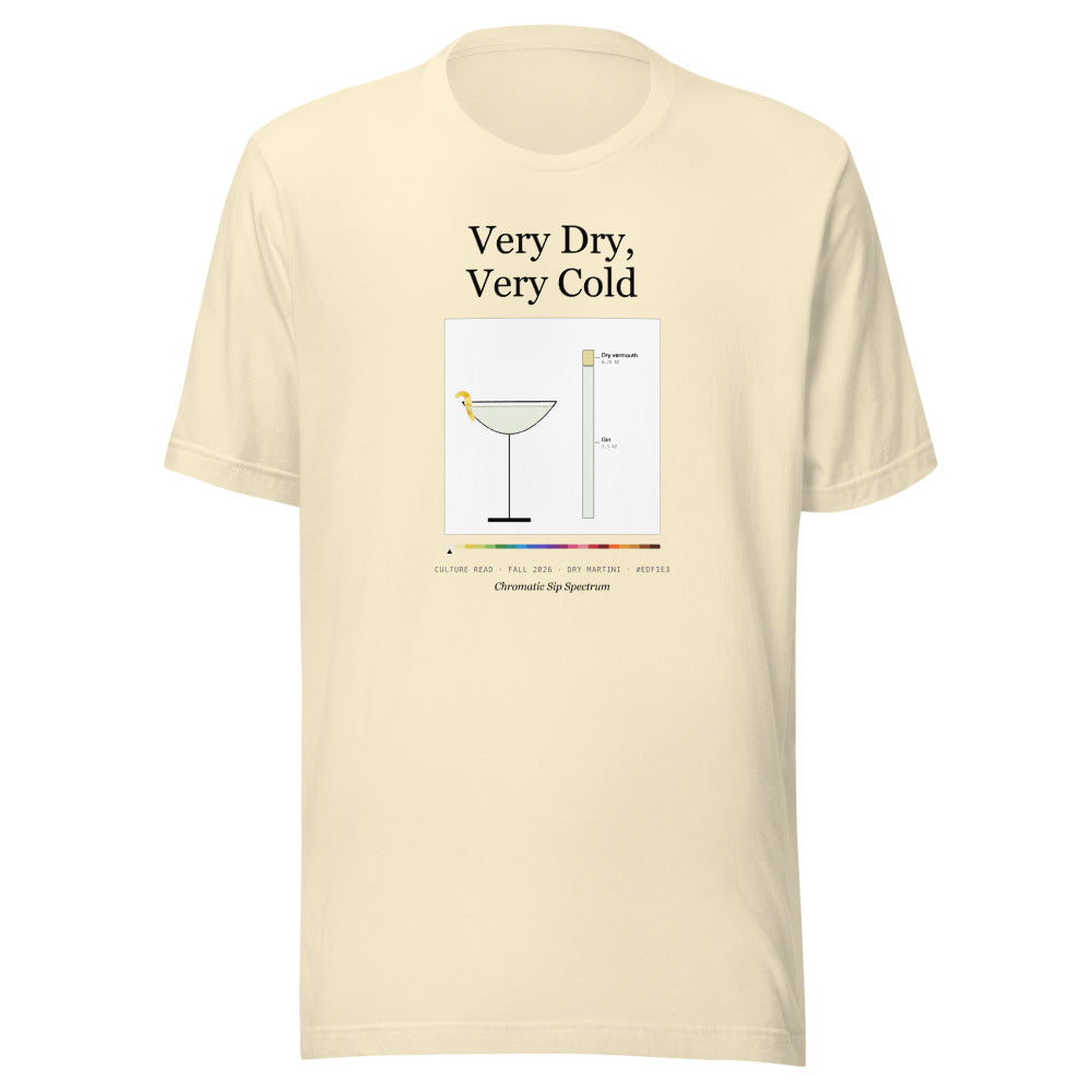 Printful mockup: Very Dry, Very Cold · T-shirt