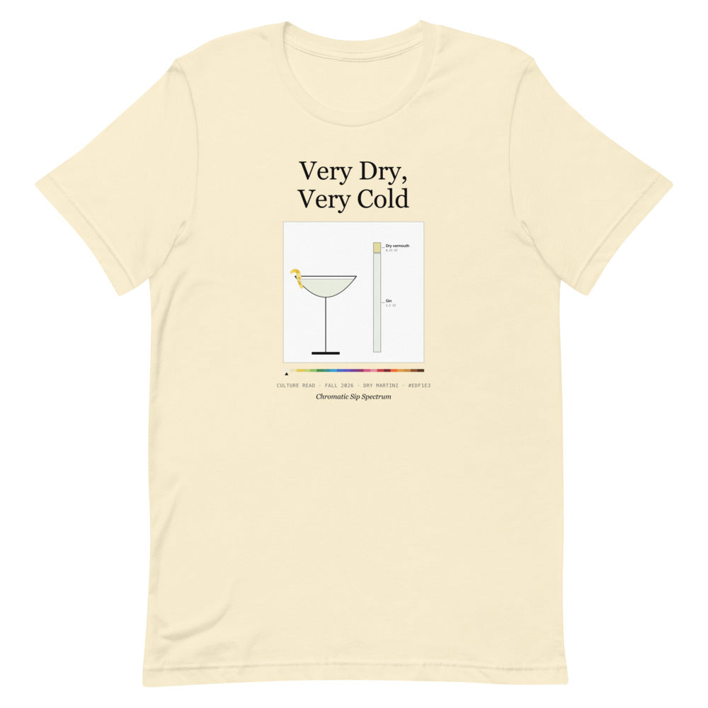 Printful mockup: Very Dry, Very Cold · T-shirt (2)