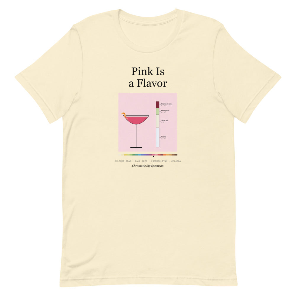Printful mockup: Pink Is a Flavor · T-shirt (2)