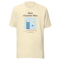 Printful mockup: Main Character Blue · T-shirt