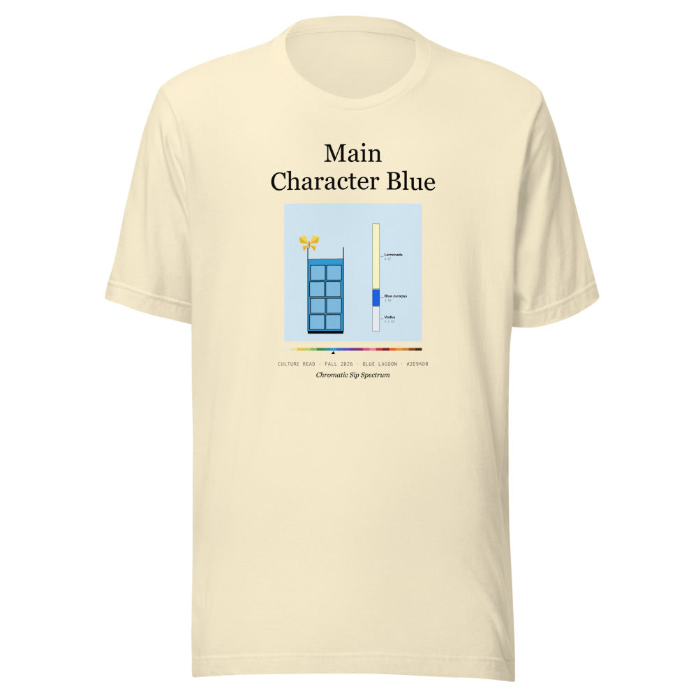 Printful mockup: Main Character Blue · T-shirt