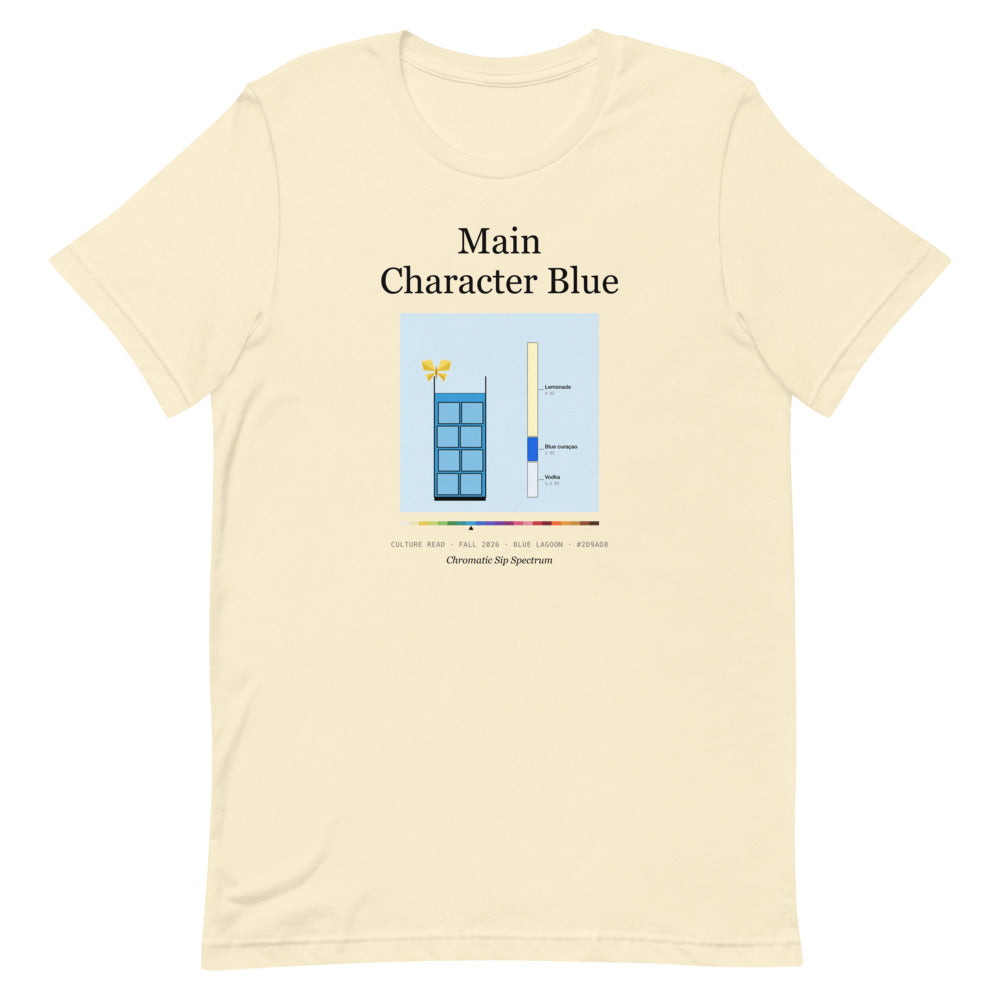 Printful mockup: Main Character Blue · T-shirt (2)