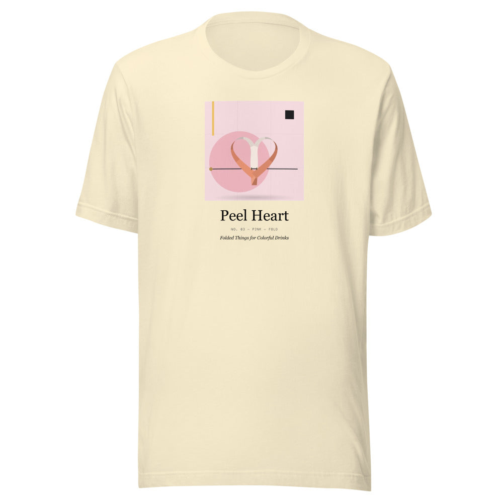 Printful mockup: Peel Heart · T-shirt