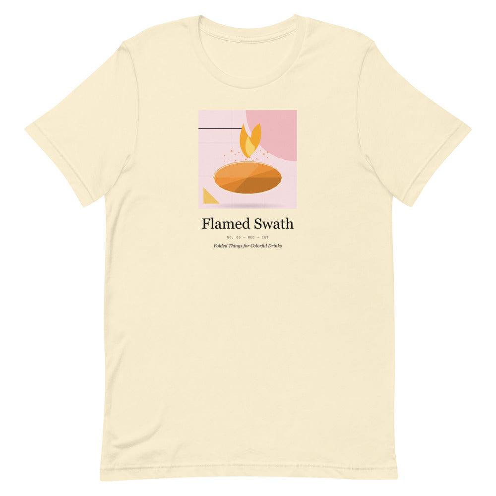 Printful mockup: Flamed Swath · T-shirt (2)